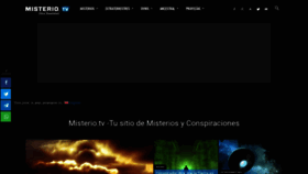 What Misterio.tv website looked like in 2019 (4 years ago)
