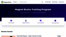 What Magnetbrains.com website looked like in 2019 (4 years ago)