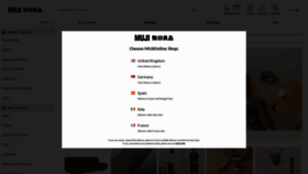 What Muji.it website looked like in 2019 (4 years ago)