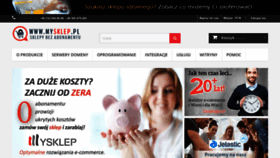 What Mysklep.pl website looked like in 2019 (4 years ago)