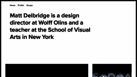 What Mattdelbridge.com website looked like in 2019 (4 years ago)