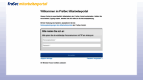 What Mitarbeiterportal.frasec.de website looked like in 2019 (4 years ago)