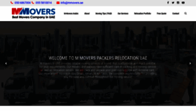 What Mmovers.ae website looked like in 2019 (4 years ago)