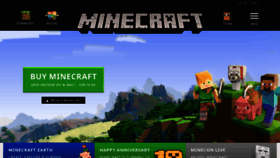 What Minecraft.net website looked like in 2019 (4 years ago)