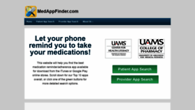 What Medappfinder.com website looked like in 2019 (4 years ago)