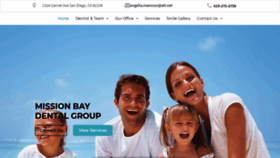 What Missionbaydentalcare.com website looked like in 2019 (4 years ago)