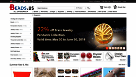 What My.beads.us website looked like in 2019 (4 years ago)