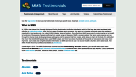 What Mmstestimonials.co website looked like in 2019 (6 years ago)