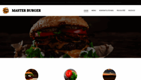 What Masterburger.cz website looked like in 2019 (4 years ago)