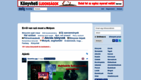 What Moly.hu website looked like in 2019 (7 years ago)
