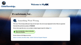 What Mygk.globalknowledge.com website looked like in 2019 (4 years ago)