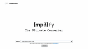 What Mp3fy.com website looked like in 2019 (4 years ago)