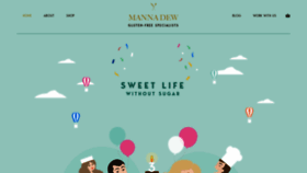 What Mannadew.co.uk website looked like in 2019 (4 years ago)