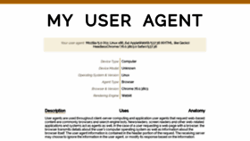What My-user-agent.com website looked like in 2019 (4 years ago)