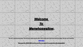 What Menwhoswallow.net website looked like in 2019 (4 years ago)