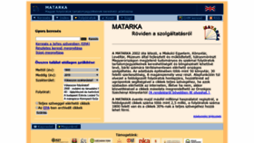 What Matarka.hu website looked like in 2019 (5 years ago)