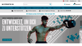 What Myprotein.at website looked like in 2019 (4 years ago)