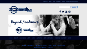 What Mchristianschool.com website looked like in 2019 (6 years ago)