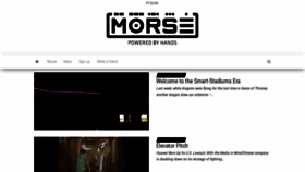 What Morse-news.com website looked like in 2019 (4 years ago)