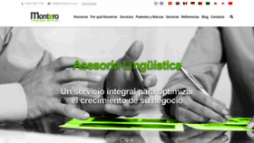 What Montero-traducciones.com website looked like in 2019 (4 years ago)