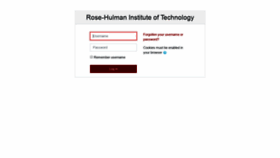 What Moodle.rose-hulman.edu website looked like in 2019 (4 years ago)