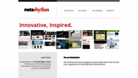 What Metarhythm.com website looked like in 2019 (4 years ago)