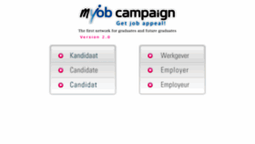 What Myjobcampaign.be website looked like in 2019 (4 years ago)