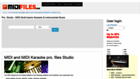 What Midifiles.com website looked like in 2019 (4 years ago)