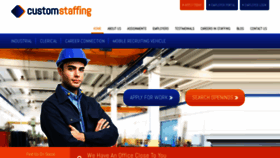 What Mycustomstaffing.com website looked like in 2019 (4 years ago)