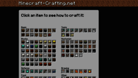 What Minecraft-crafting.net website looked like in 2019 (4 years ago)