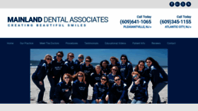 What Mainlanddental.com website looked like in 2019 (4 years ago)