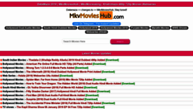 What Mkvmovieshub.com website looked like in 2019 (4 years ago)