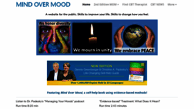 What Mindovermood.com website looked like in 2019 (4 years ago)