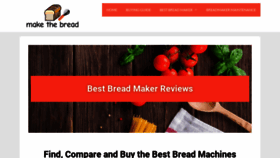 What Makethebread.com website looked like in 2019 (4 years ago)