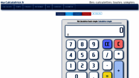What Ma-calculatrice.fr website looked like in 2019 (4 years ago)