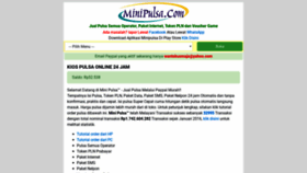 What Minipulsa.com website looked like in 2019 (4 years ago)