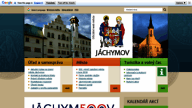 What Mestojachymov.cz website looked like in 2019 (4 years ago)