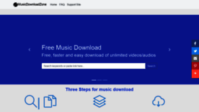 What Musicdownload.zone website looked like in 2019 (4 years ago)