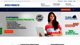 What Mtechprojects.com website looked like in 2019 (4 years ago)
