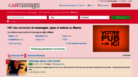 What Mamassages.com website looked like in 2019 (4 years ago)