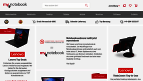 What Mynotebook.de website looked like in 2019 (4 years ago)
