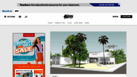 What Miami.com website looked like in 2019 (4 years ago)