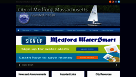 What Medfordma.org website looked like in 2019 (4 years ago)