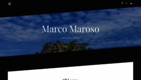 What Marosomarco.it website looked like in 2019 (4 years ago)