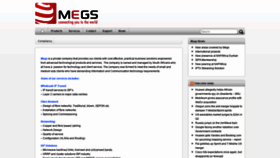 What Megs.co.za website looked like in 2019 (4 years ago)