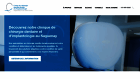 What Maxillofacialesaguenay.com website looked like in 2019 (4 years ago)