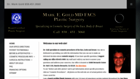 What Markgoldmd.com website looked like in 2019 (4 years ago)