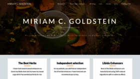 What Miriamgoldstein.info website looked like in 2019 (4 years ago)