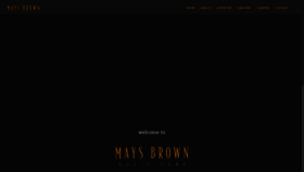 What Maysbrown.com website looked like in 2019 (4 years ago)