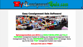 What Myconsignmentsale.com website looked like in 2019 (4 years ago)